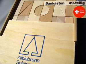 ALBISBRUNN SPIELWAREN Swiss 49aru screw Blanc . west distinguished family Takumi woodworking worker Switzerland system beautiful .. loading tree plain wood mountain wool zelkova maple . feeling . feeling . intellectual training toy beautiful goods 