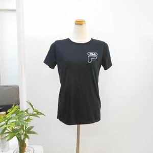 フィラ FILA レディース M 半袖 Ｔシャツ 黒 ブラック トップス