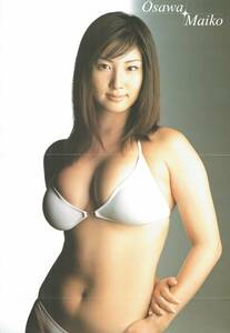  monthly Asahi public entertainment entame! Oosawa Maiko both sides pin nap poster 2002 year 