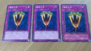 遊戯王◆ト 毒蛇の牙　３枚(ノーマル)