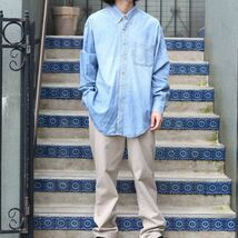 USA VINTAGE GAP DENIM BD SHIRT/アメリカ古着オールドギャップボタンダウンデニムシャツ_画像2