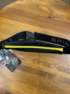 SPIBELT black × yellow ZIP Spy belt Large belt bag travel running pouch new goods unused goods free shipping waist bag 