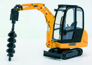 スペイン　ジョアル２６８　JCB８０１６　ミニ・掘削機（エキスカベ―タ―）ドリル付き。１：２５