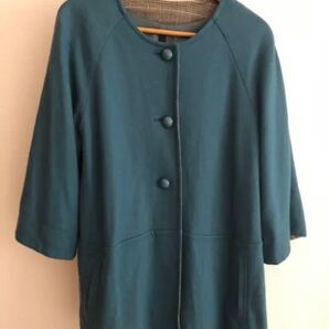 sabena ノーカラーコート スモーキーブルー