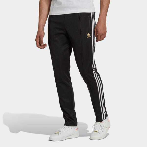 アディダスオリジナルス ベッケンバウアー トラックパンツ ジャージ ストリート HK7403 BECKENBAUER TRACK PANTS BLACK × WHITE XL