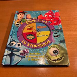 DISNEY PIXAR 英語絵本 4話 CD付 ディズニー ニモ トイストーリー モンスターズインク 約横23cm・縦30cm