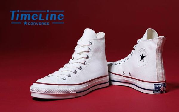 【新品 白 27cm TimeLine ALL STAR J VTG 59 HI】 converse time line chuck taylor ct 50 one addict タイムライン 三つ星 富士金梅日本製