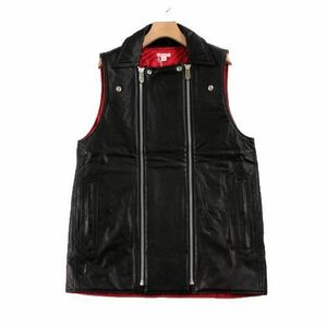 MASU エムエーエスユー 21AW RIDERS VEST ライダースベスト 46 ブラック