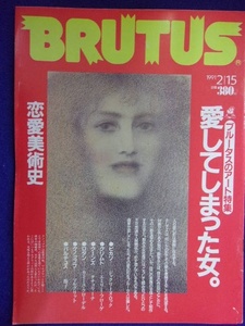 3118 BRUTUSブルータス No.243 1991年2/15号 アート特集 恋愛美術史