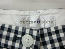 【感謝セール】CUTTER&BUCK(カッター＆バック) ハーフパンツ 白黒チェック レディース 63 ゴルフウェア 2109-0066 中古_画像2