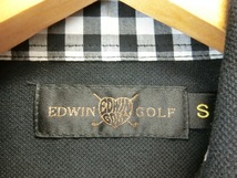 【感謝セール】【美品】EDWIN GOLF(エドウィンゴルフ) 長袖ポロシャツ 黒 レディース S ゴルフウェア 1809-1092 中古_画像4