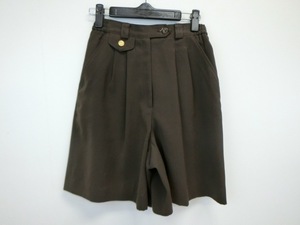 【感謝セール】【美品】Munsingwear(マンシングウェア) ハーフパンツ 濃茶 レディース 7 ゴルフウェア 1911-0703 中古