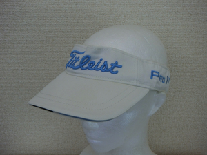 [ thanks sale ]Titleist( Titleist ) козырек белый женский свободный размер Golf сопутствующие товары 2103-0059 б/у 