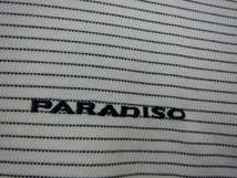 【感謝セール】PARADISO(パラディーゾ) ハーフジップシャツ 水色ボーダー メンズ L ゴルフウェア 2105-0379 中古_画像2