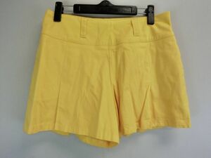 DELSOL(デルソル) ショートパンツ 黄色 レディース M ゴルフウェア 1808-0907 中古