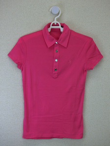 【感謝セール】RALPH LAUREN GOLF(ラルフローレンゴルフ) ポロシャツ ピンク レディース S ゴルフウェア 2102-0073 中古