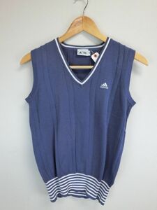 中古 ゴルフウェア adidas(アディダス) ニットベスト 青系 レディース M/M