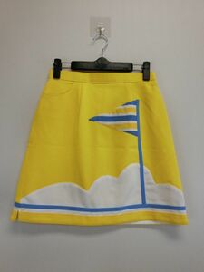 Munsingwear(マンシングウェア) パンツ一体型スカート 黄色 レディース 9 ゴルフウェア 1809-0448 中古