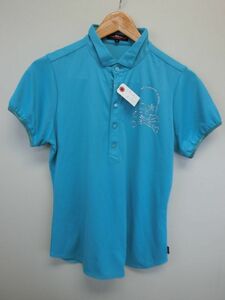 【感謝セール】MARK&LONA(マークアンドロナ) ポロシャツ 水色 レディース 3 ゴルフウェア 1912-0150 中古