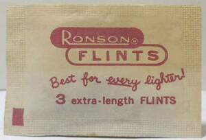 40年代　RONSON FLINT 未使用パッケージ レア!