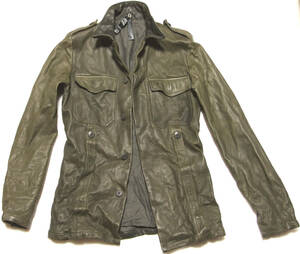 ■wjk HORSE HIDE G-ARMY JACKET【S-OLG】ブランド初期の名品馬革20万円超ホースハイド！希少新同極美品