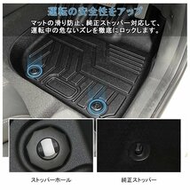 【3Dフロアマット/車種専用設計】★TOYOTA プリウスα ZVW41 H23/5～★1台分/立体形状でフロアにフィット (HN07T3307)_画像9