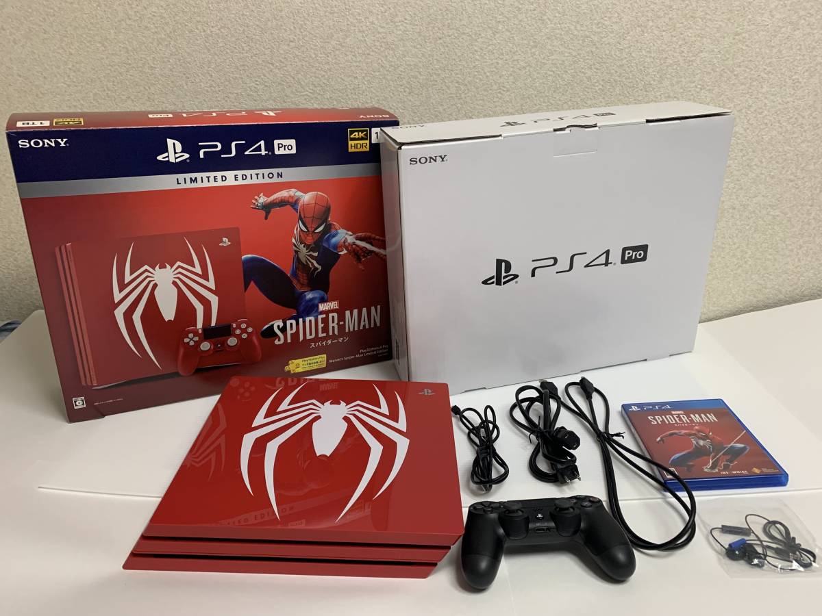 PlayStation 4 Pro スパイダーマン・リミテッドエディション 【美品