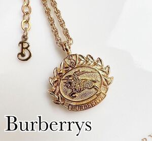 【高級】Burberrys バーバリーズ　ゴールド　シャドーホース　ネックレス