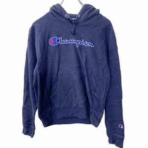 Champion プルオーバーパーカー レディース Sサイズ チャンピオン REVERSE WEAVE ネイビー 古着卸 アメリカ仕入 t2210-3052