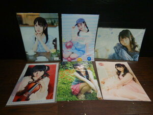 B914 almost unused clear file 6 point small ..YUI OGURA anime voice actor singer woman super .... Chan .... Tama .. san 