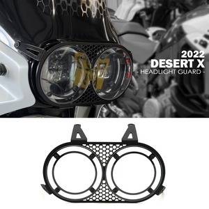 送料無料 Ducati ドゥカティ デザートX 2022 ヘッドライトガード 耐衝撃性 保護 カバー アルミ