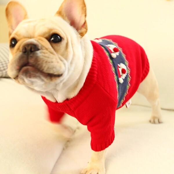 4PETS 犬服 クリスマス セーター 洋服 ドッグウェア Sサイズ