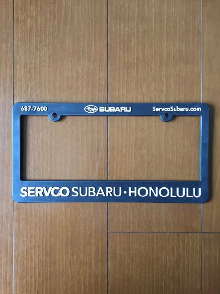 SERVCO SUBARU ハワイ サーフコ スバル ホノルル ナンバーフレーム ライセンスフレーム HILIFE IN4MATION 808ALLDAY USDM HDM