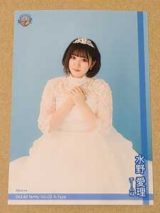 水野愛理 SKE48 Family Vol.03 A-Type 会員限定 生写真 1枚 ドレスb