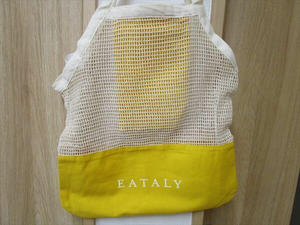 新品未使用★イータリー　トートバッグ(EATALY TOTE BAG)（カリフォルニアシリコンバレー　サンノゼ店）（イエロー・黄色）インド製　 SF4