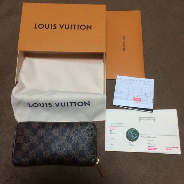 ルイヴィトン LOUISVUITTON ダミエ ジッピーウォレット 財布