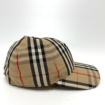 BURBERRY バーバリー 8017283 ヴィンテージチェック TBロゴ 帽子 キャップ コットン ベージュ ユニセックス【中古】_画像3