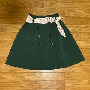 INGNI （イング）トレンチスカート　グリーン　Mサイズ