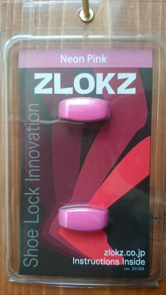 ZLOKZ　ジロックス　靴紐を結ばなくてOK　送料無料　ネオンピンク