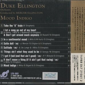 CD/ DUKE ELLINGTON ORCHESTRA / MOOD INDIGO / デューク・エリントン / 国内盤 帯付き(テープ貼付) LFA-1061の画像2