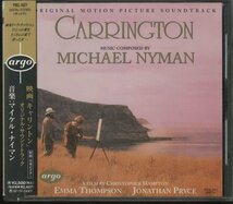 CD/ MICHAEL NYMAN / CARRINGTON 映画「キャリントン」オリジナル・サウンドトラック/ 国内盤 帯 POCL-1627_画像1