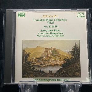 ☆中古CD☆ MOZART：Piano Concertos Nos.17 and 18