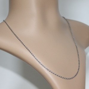 ★ ネックレス ★ 平あずきチェーン 2.2mm幅 50cm SV ステンレス製 IPコーティング ( サージカル 316L )