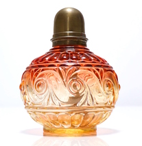 オールド・バカラ (BACCARAT) ルッセ アロマランプ 瓶 香水 赤 オレンジ アンティーク ベルジュ バラ色 花瓶 オブジェ レア インテリア_画像1