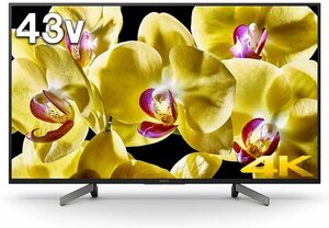 Sony 43V Тип, BS/110 градусов CS Digital 4K, совместимый с KJ-43X8000G Android TV/работает с Alexa/YouTube/Game Mode