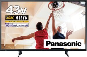 Panasonic 43V Тип LCD TV 4K Double Tuner встроенный TH-43GX755 Беспроводная локальная локальная работа/функция браузера/Установка VOD/2 Split Split