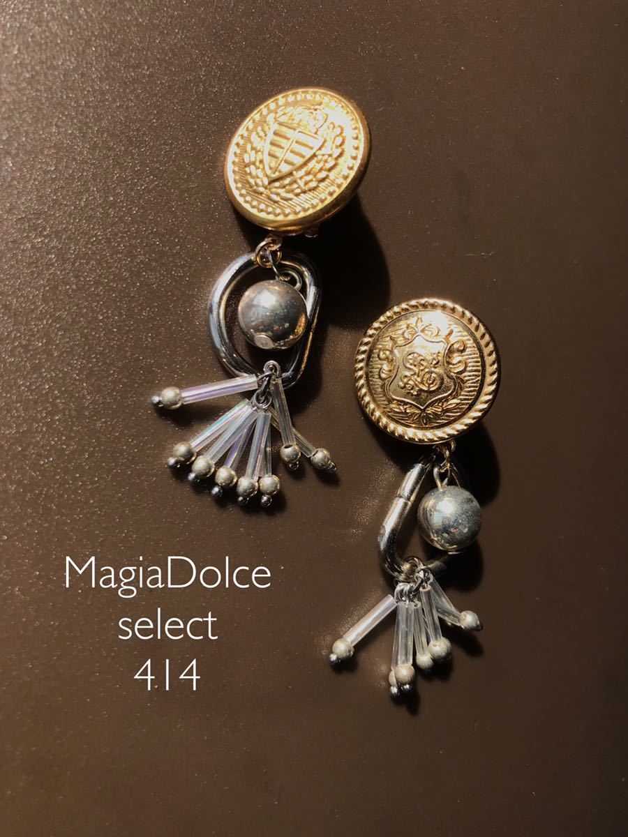 MagiaDolce.h 414●Pendientes De Botón Pendientes De Oro Combinación Botón Retro Pendientes De Gran Volumen Hechos A Mano Balanceándose Adultos, hecho a mano, Accesorios (para mujeres), pendientes, pendientes