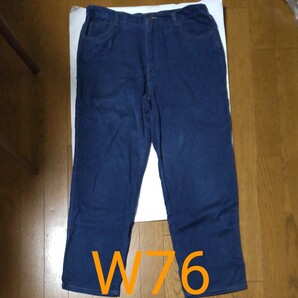 ソフトデニムズボン ネイビー W76