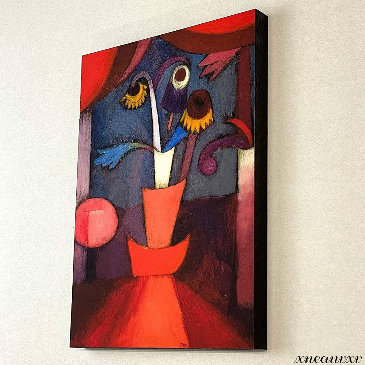 Paul Klee 가을 꽃 아트 패널 유명한 그림 복제 추상 나무 인테리어 벽 매달려 장식 캔버스 회화 세련된 현대 인테리어 재 장식 룸, 삽화, 그림, 파스텔 그림, 크레용 그리기