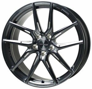 【M's】 トラフィックスターフォージド TSF-02 4本セット ブラッシュド & ブラッククリア 20x8.5J 5H PCD 114.3 +38 アルミホイール 鍛造